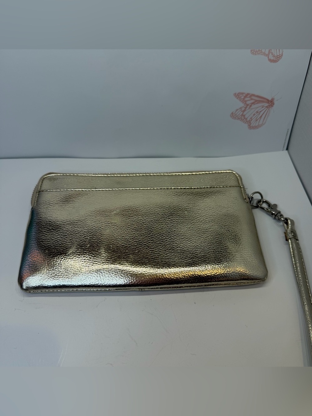 Tignanello gold wristlet wallet bag - Picture 5 of 10